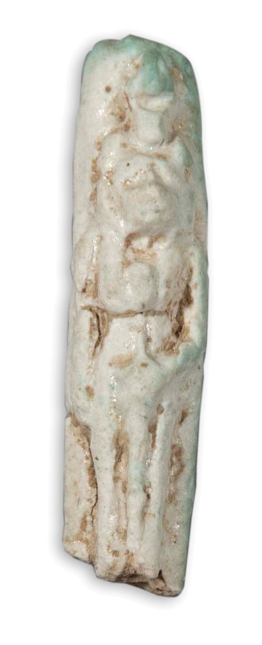 A pillar shaped amulet.