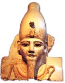 Ramses II in the guise of Osiris