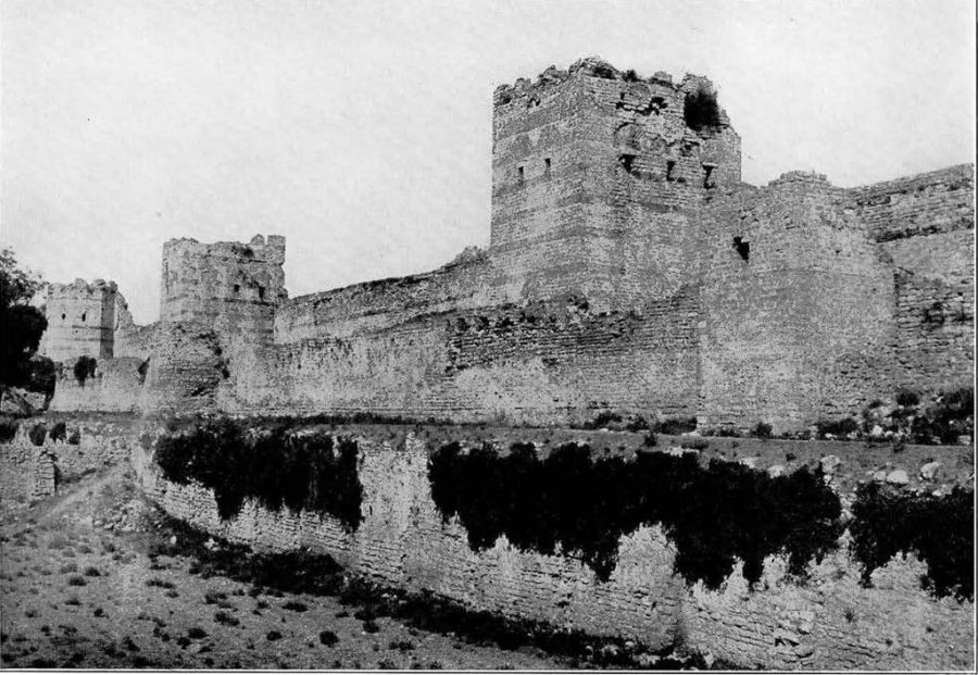 The Land Walls of Constantinople, looking north.