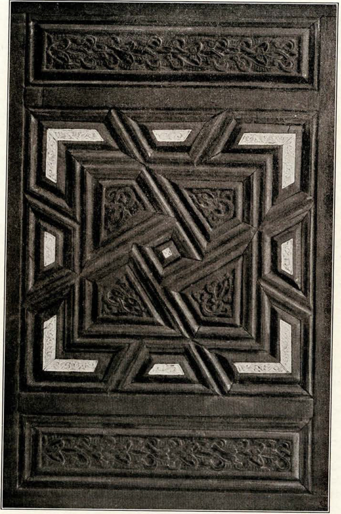 Detail of square ivory inlay