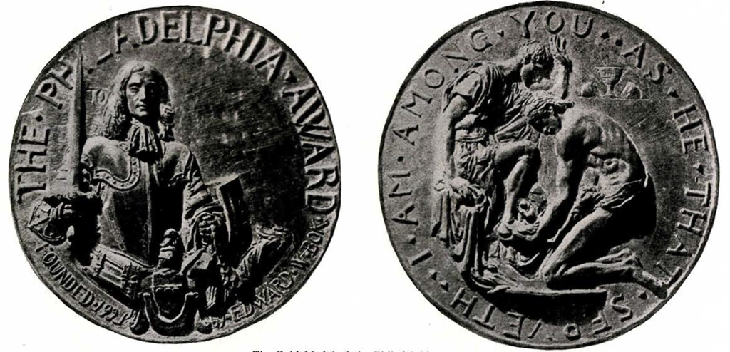 Front and back of medal