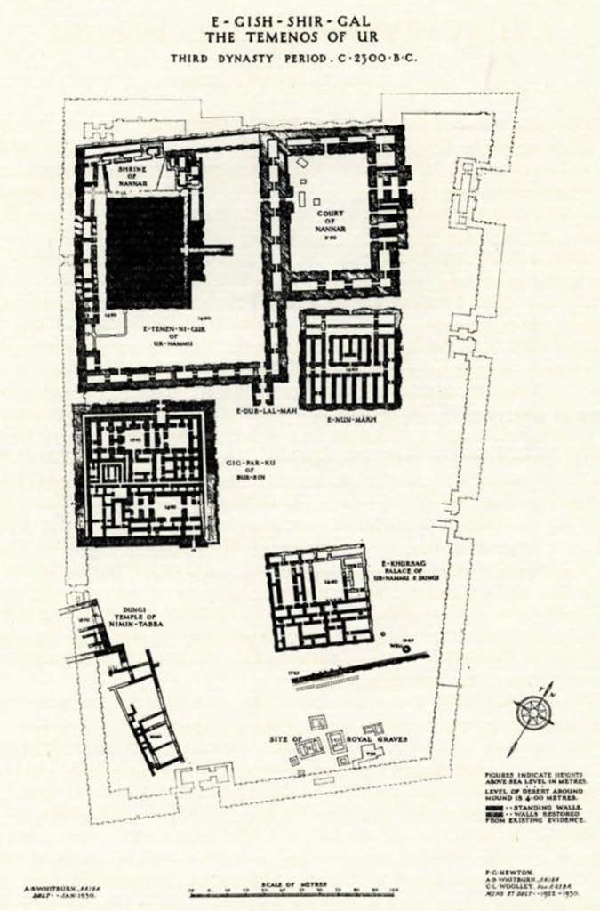 E-Gish-Shir-Gal, The Temnos of Ur, Third Dynasty Period drawn plan