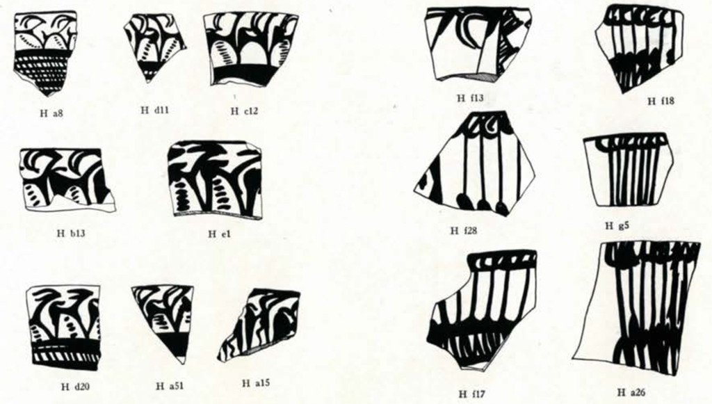 drawings of shards with similar designs