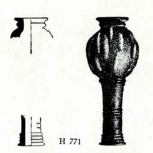 Drawing of a mace head