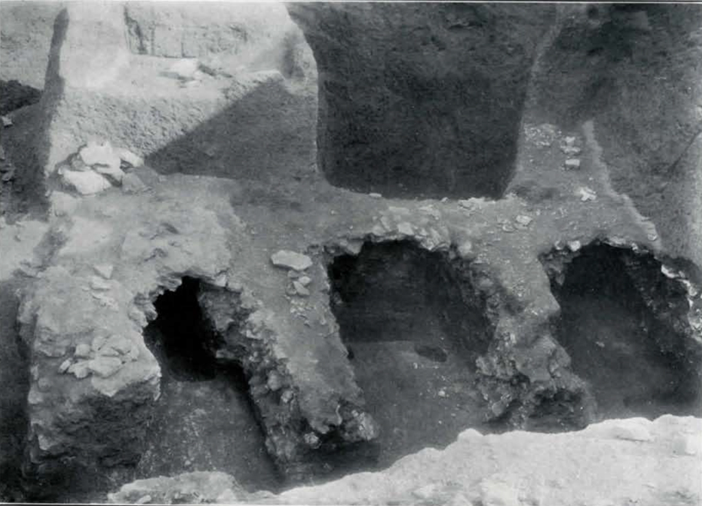 An excavated tomb